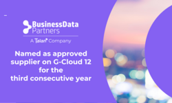 Business Data Partners/Talan named as an approved supplier on G-Cloud 12 for the third consecutive year